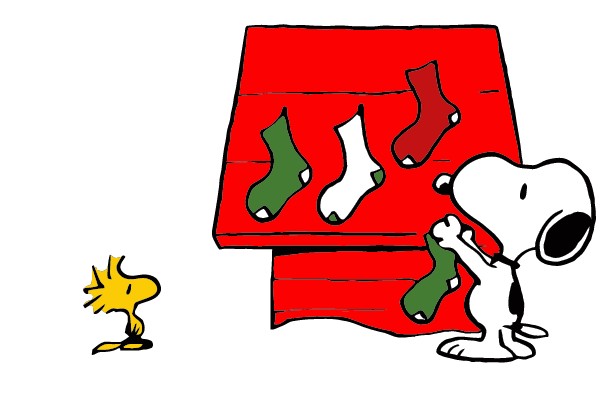 Snoopy's Christmas Socks