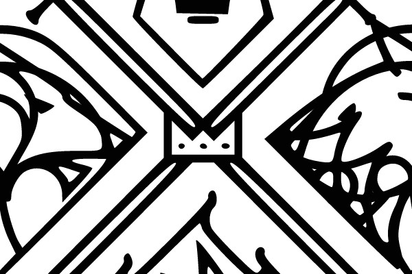 Kaleidoscope Symbol with Animal Motifs