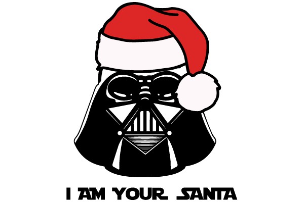 Darth Vader as Santa Claus with the caption 