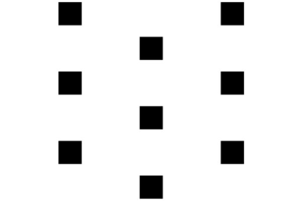 Symmetrical Pattern of Black Squares on a White Background