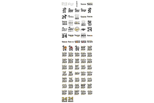 Senior Class of 2024 SVG Bundle