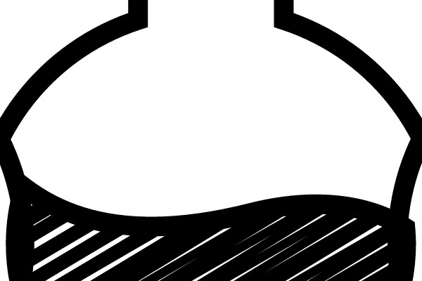 Chemical Experiment in Progress: Inside a Reaction Flask