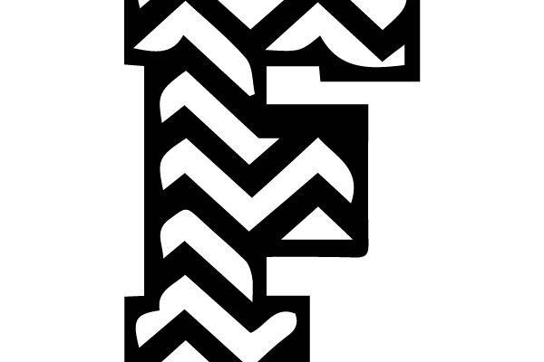 Chevron Pattern on the Letter 