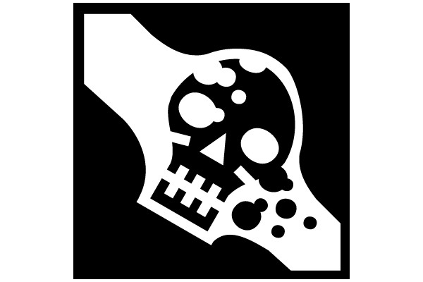 Stylized Skull and Crossbones Design