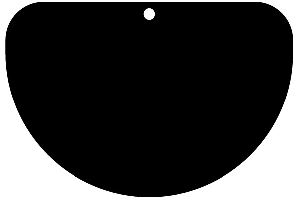 Simplified Black Lollipop with Hole on Top