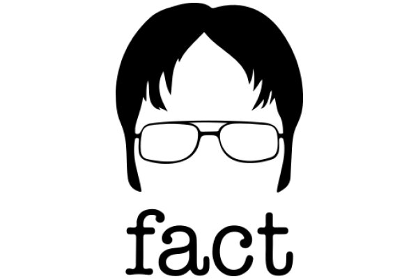 A Silhouette of a Person Wearing Glasses, with the Word 'Fact' Below It