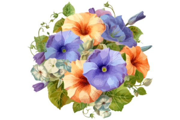 Vibrant Bouquet of Flowering Plants