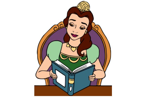 A Princess Reading a Book