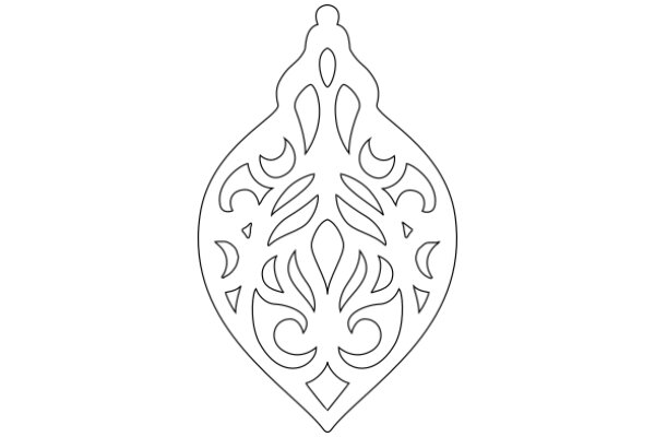 Stylized Artwork: Intricate Design of a Floral Emblem