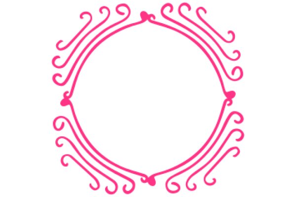 Stylized Pink Swirl Design