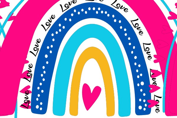 Welcome to the Third Grade with a Heartfelt Rainbow