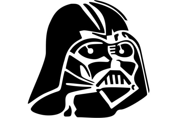 Stylized Darth Vader Icon in