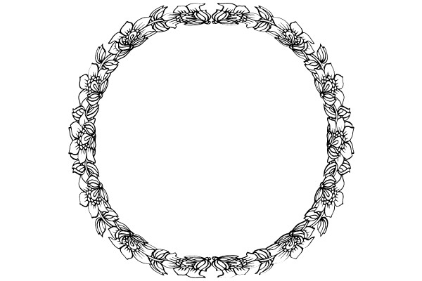 Vintage Floral Ornament Frame