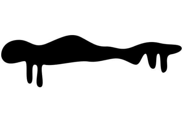 Silhouette of a Fish with Drops of Water