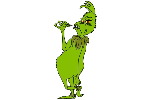 The Grinch's Mischievous Smile: A Playful Interaction with AI