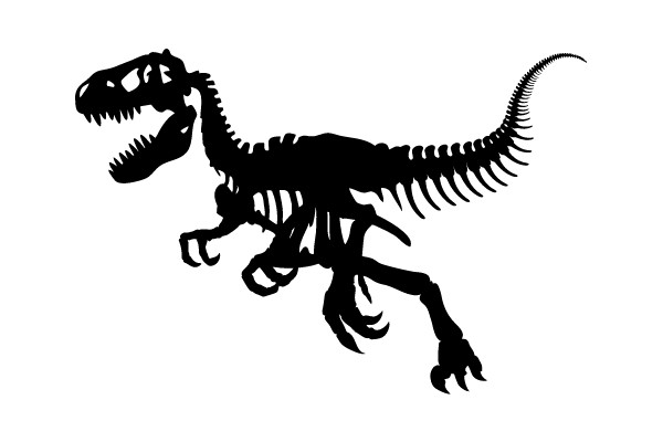 Dinosaur Skeleton in Action