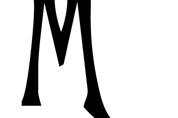 Bold Gothic Capital Letters 'M' and 'L'