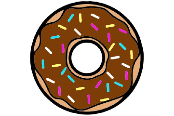 Colorful Sprinkles on a Delicious Donut