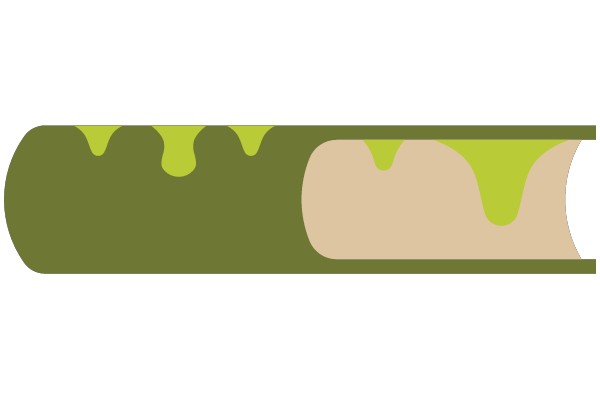 Abstract Green and Brown Shapes