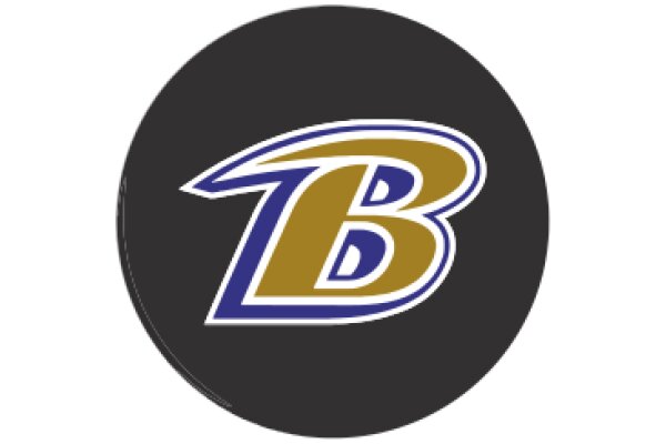 Vibrant Logo Design: A Round Emblem with a Blue Letter 'B' and a Yellow Letter 'D'