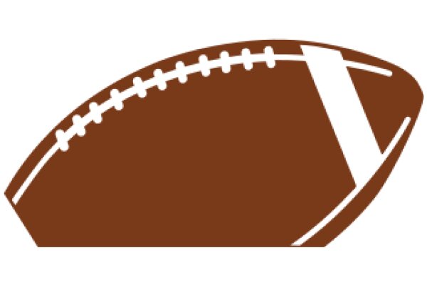 A Blurred Football Icon on a White Background