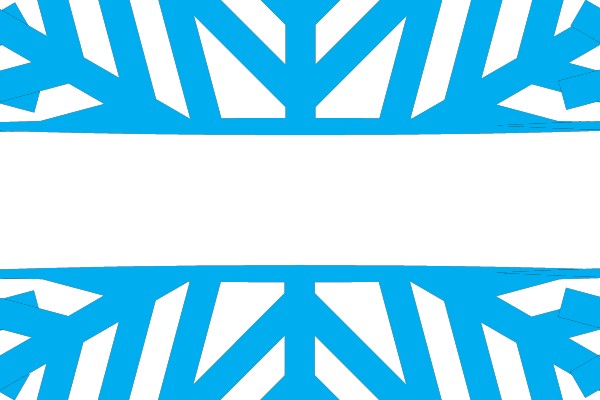 Symmetrical Blue Snowflake Pattern
