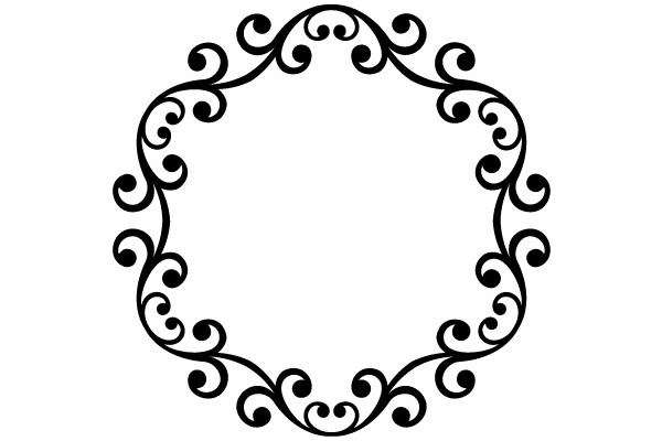 Vintage Flourish Ornament: A Classic Border Design