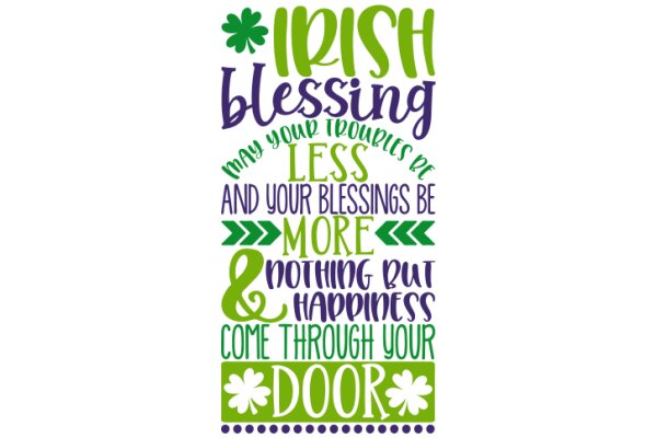 Irish Blessing Poster: A Colorful Celebration of Irish Culture and Spirituality