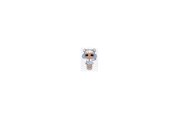 Stylish Doll with Blue Hair and Accessories