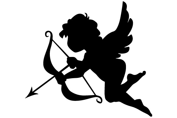 Silhouette of Cupid