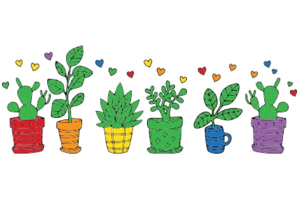 Colorful Cactus Collection: A Vibrant Display of Nature's Charm