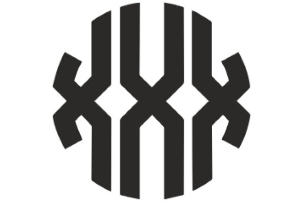Stylized Black Logo on White Background