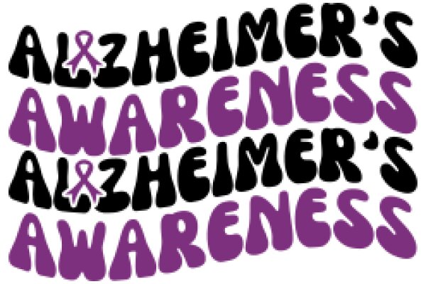 Awareness for Alzheimer's: A Purple and Black Graphic Design