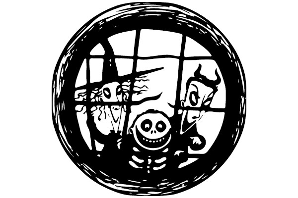Halloween Circle Scene