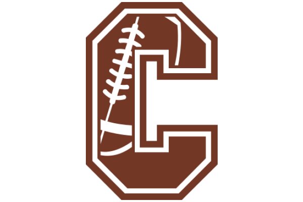 A Logo for a Football Team: The 'C' with a Football and a Spade