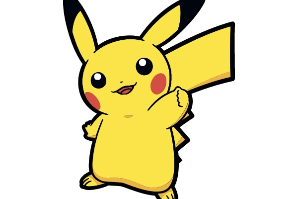 Electric Pikachu in a Dynamic Pose