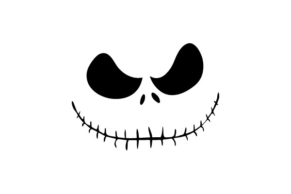 Spooky Jack-o'-Lantern Face
