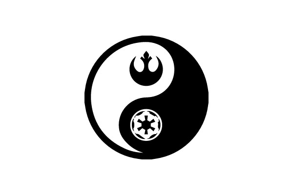 Yin Yang of Galactic Conflict: Rebel and Empire Symbolic Union