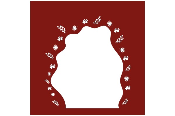 A Festive Frame with Floral Decorations