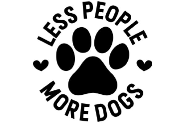Emblem of Inclusivity: The 'Less People More Dogs' Logo