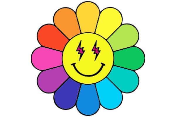 Vibrant Smiley Flower: A Colorful Symbol of Happiness and Positivity