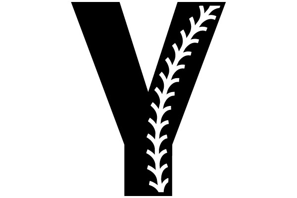 Baseball Stitched Letter Y