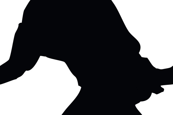 Silhouette of a Baseball Pitcher