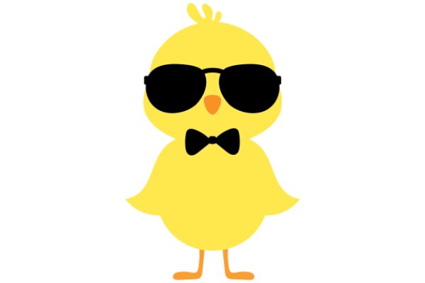 A Yellow Chicken in Sunglasses and a Bowtie