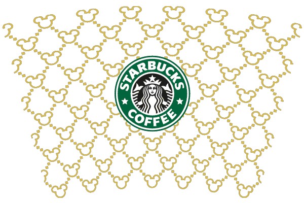 Starbucks Coffee Adorned with Mickey Mouse Ears