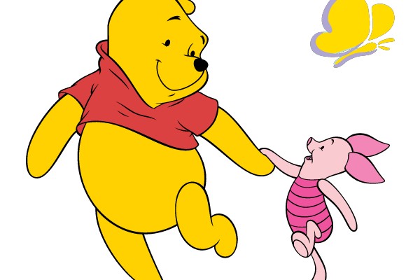 Joyful Adventure: Winnie the Pooh and Piglet's Flight of Fancy