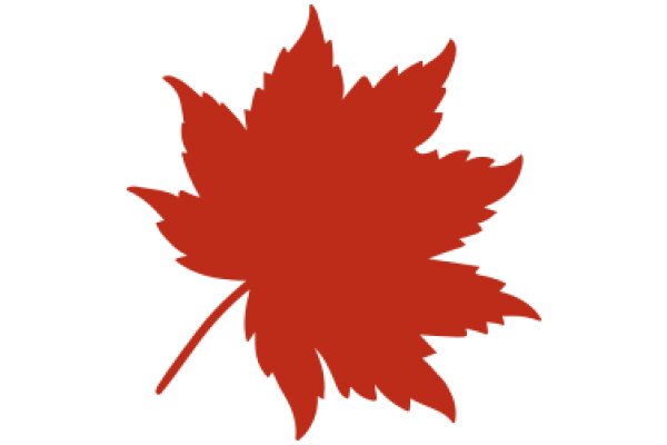 Vivid Red Maple Leaf