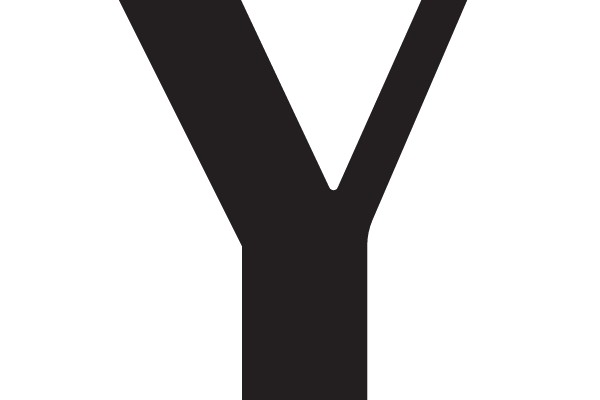 Bold Black Letter Y