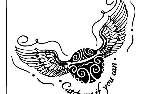 Soaring Spirit: A Tribal-Inspired Winged Heart