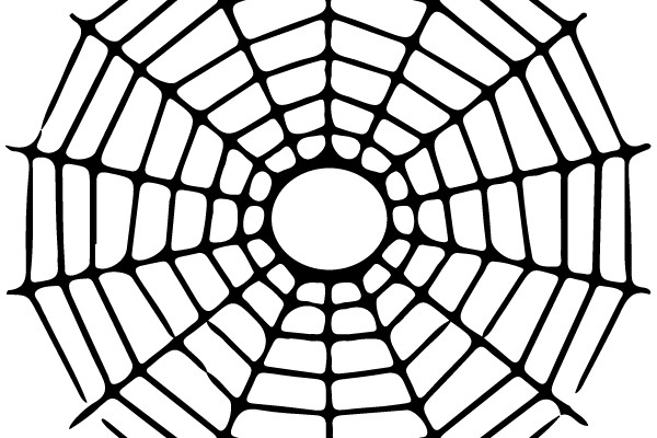 Symmetrical Spider Web Design